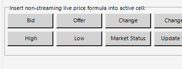 Excel Price Feed - Real Time Financial Prices Add-in / Plug-in For ...